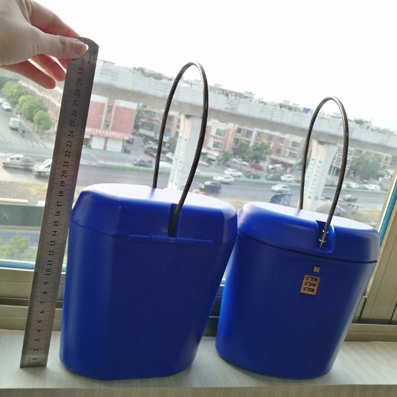 Portable Safe Case 3-Digit Combination Lock With Rope Outdoor Camp Hiking Sports  Security Storage Box