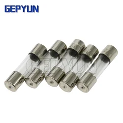 10pcs Glass Tube Fuse 5x20MM 0.1A 0.2A 0.25A 0.3A 0.5A 1A 2A 3A 4A 5A 6.3A 8A 10A 15A 20A 25A 250V Fast Blow Fuses Fusibles