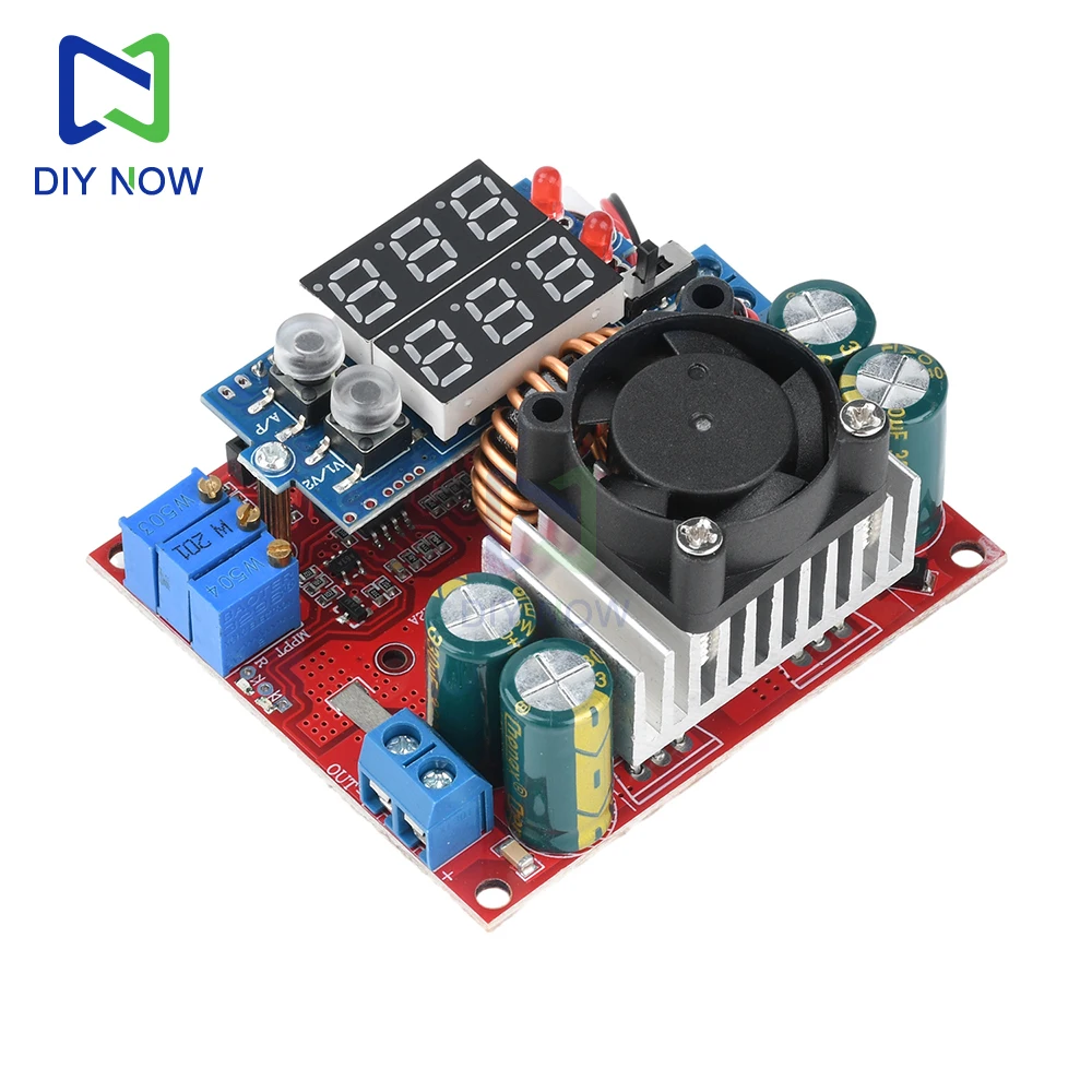 15A MPPT Konstantspannung Konstantstrom Boost Lademodul Digitalanzeige Solarlademodul Einstellbare Stromversorgung