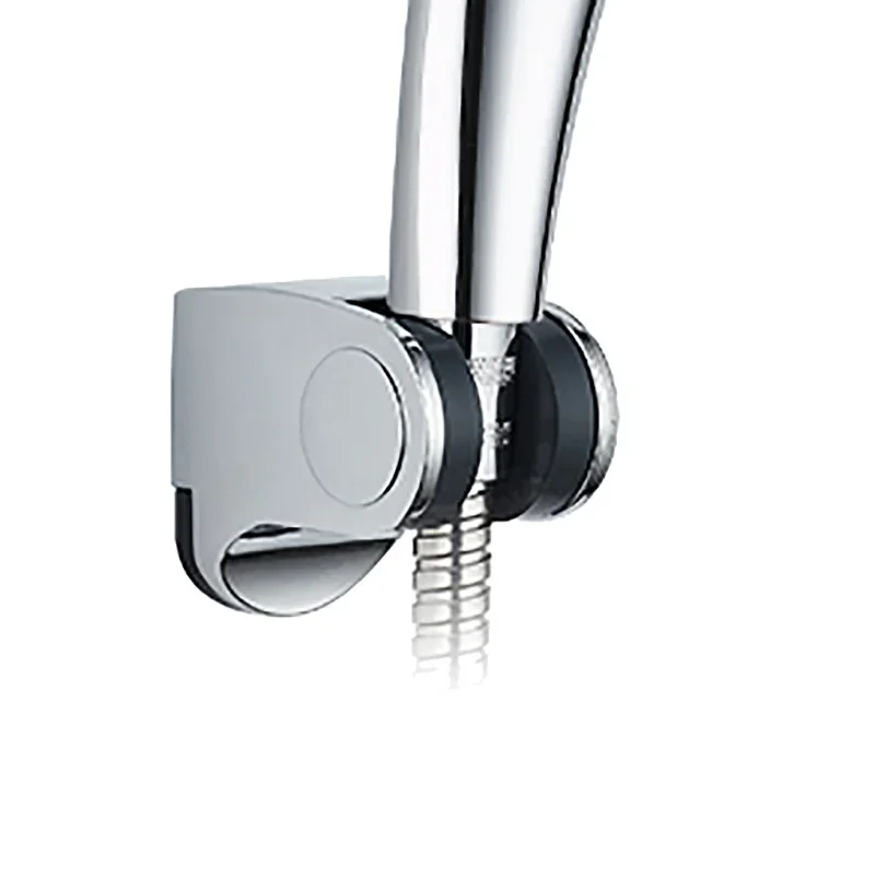 Bathroom Shower Head Phone Holder Chrome Bathroom Wall-mounted Adjustable Hand-held Shower Bracket Bathroom Accessories