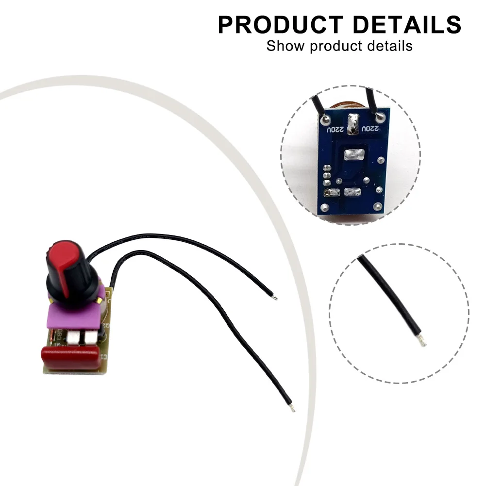 100W Dimming Switch Module Red PCB Board For LED Incandescent Bulb AC Motor Controller Desk Lamp DIY Project Part
