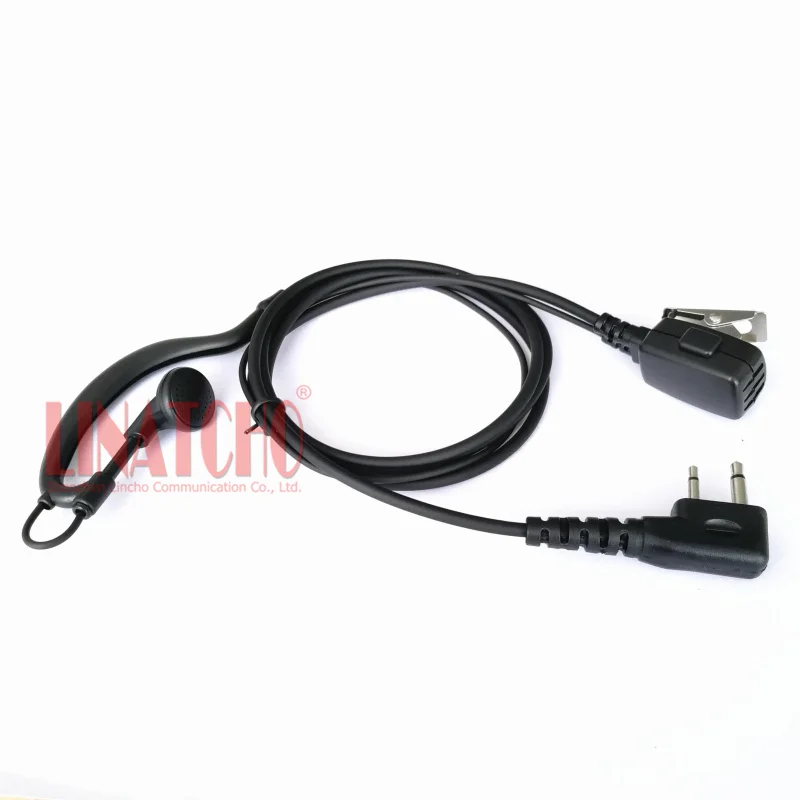 2 Pins Handheld Radio Earphone IC-V85 IC-V82 IC-V8 PTT Walkie Talkie Earpiece