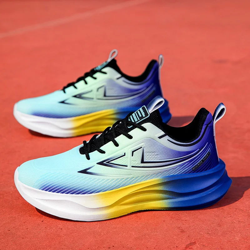 

ELUVA Running Shoes Men Flat Mesh Breathable Summer Fashion Non-slip Outdoor Athletic Shoes 2025 New Trendy Male Sneakers