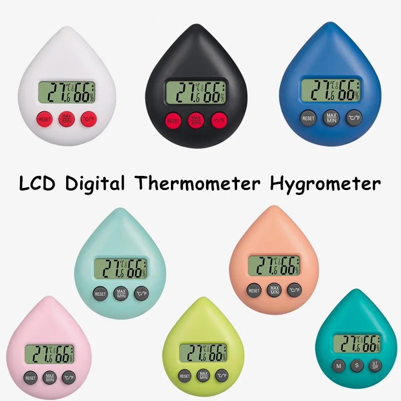 Mini LCD Digital Thermometer Hygrometer Thermostat Indoor Convenient Temperature Sensor Home Car Humidity Meter