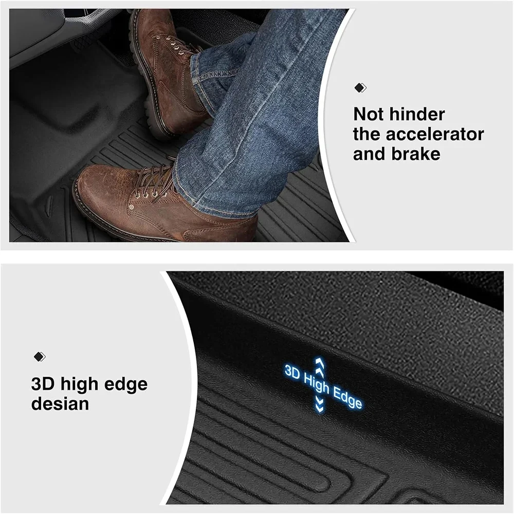 Für RHD LEXUS LBX 2024 2025 TPE Allwetter-Fußmatten Kofferraummatte Wasserdichte Bodenmatte Rechtslenker – Detail 6