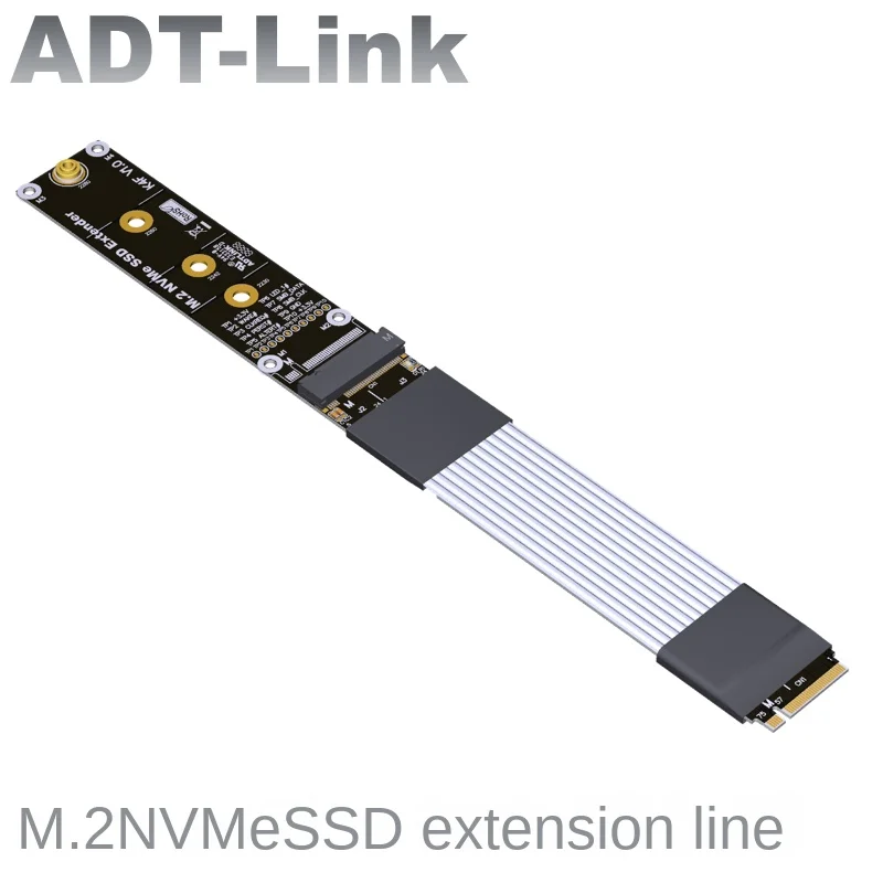 

M.2 NVMe SSD конверсионный Удлинительный кабель поддерживает PCIE 5,0 4,0 3,0x4 ADT