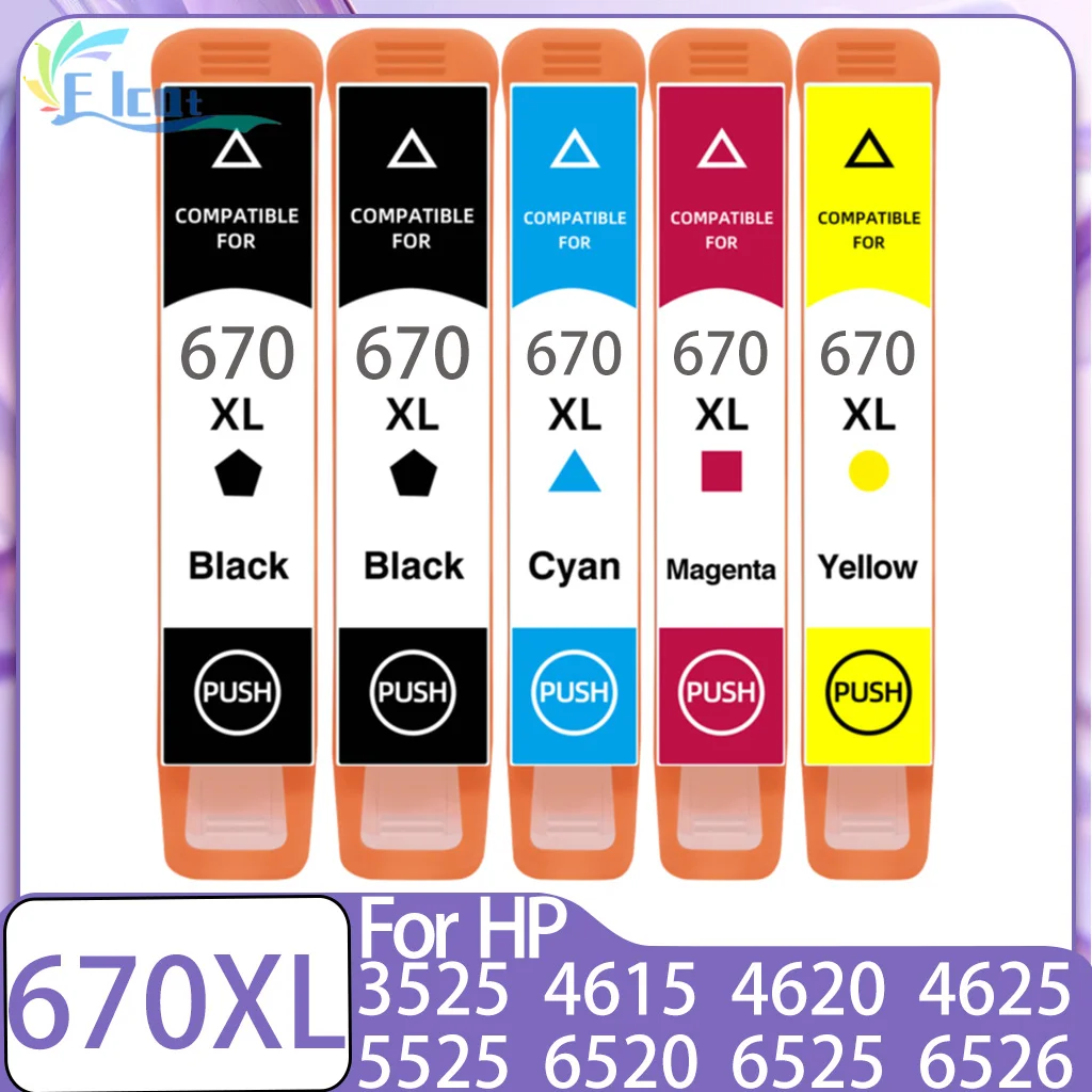 For HP 670 670XL Ink Cartridge 670 670XL ink Cartridge Compa