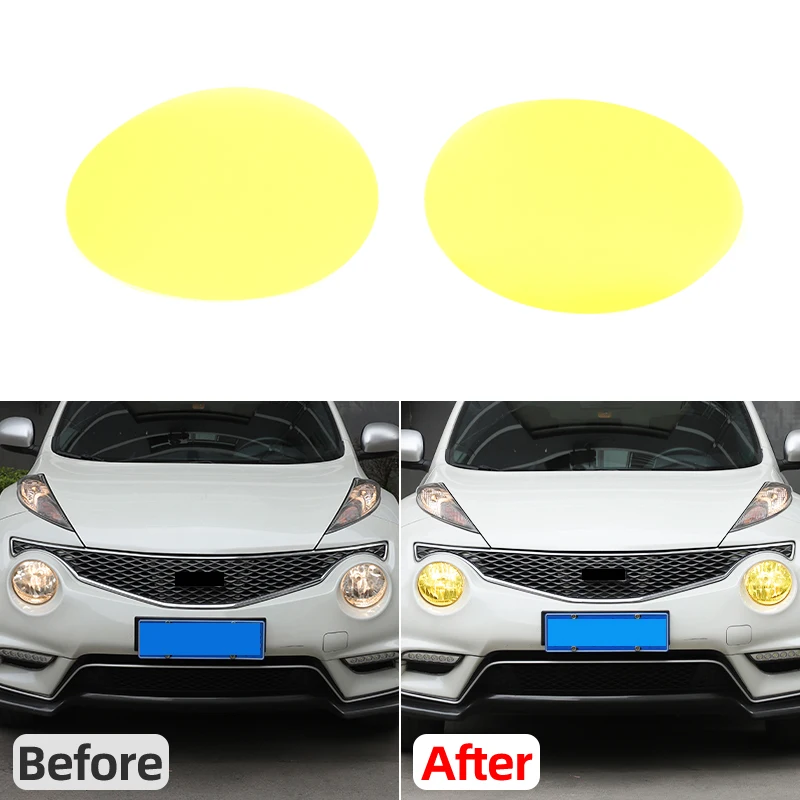 For 2011-2019 Nissan Juke/Infiniti ESQ headlight yellow film stickers headlight color changing film TPH car exterior stickers