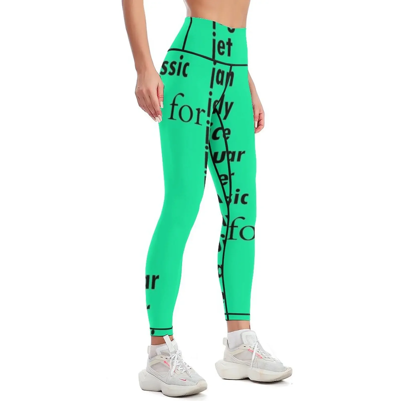 The j is for jug: Alphabet a-z Words -Alphabet Words Leggings Women sports gym top Women's tights Womens Leggings