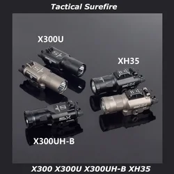 Tactical Surefire Weapon Light  X300 X300U X300UH-B XH35 Flashlight  Fit 20mm Rail Airsoft Weapon Hunting Flashlight