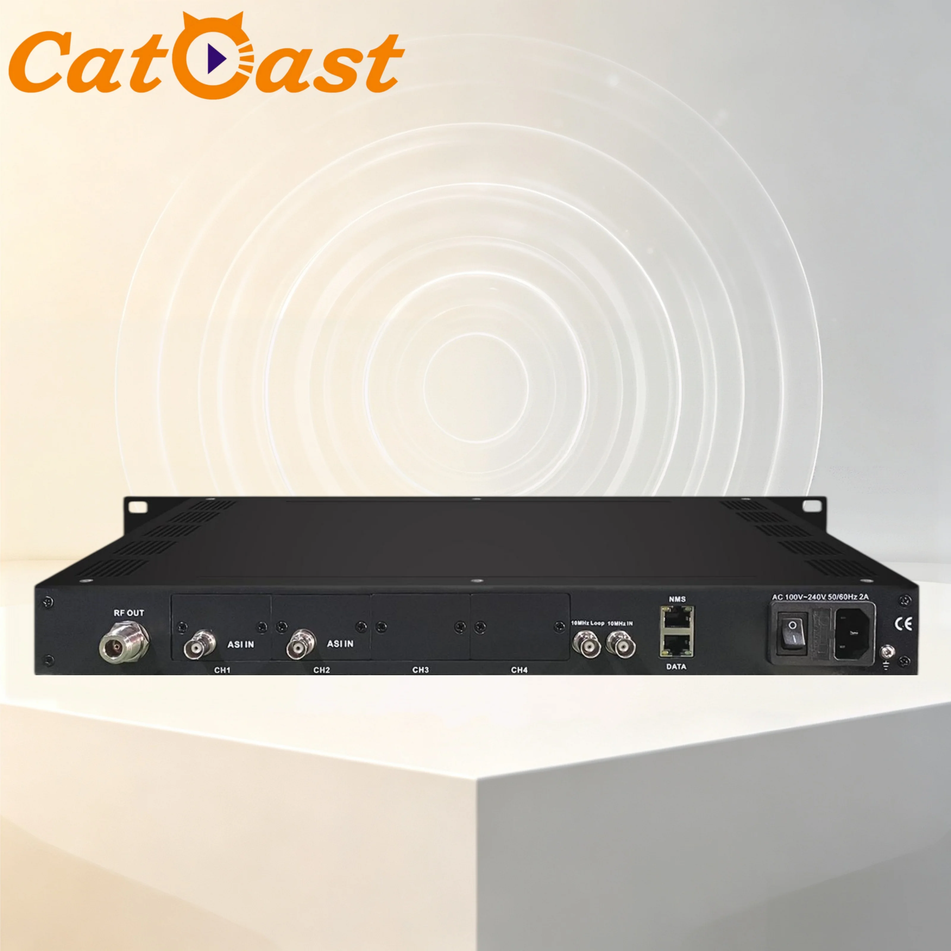 DVB-S2 Modulator IP to Satellite DVB-S2 Output Digital Modulator with BISS Scrambling