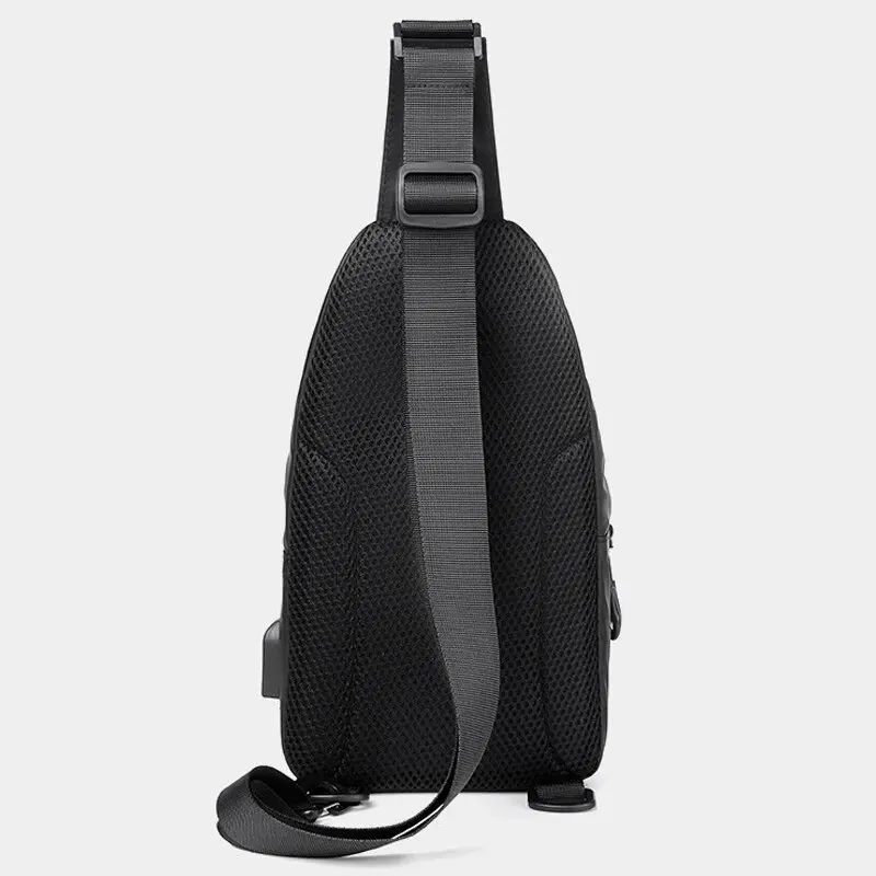 Men's Chest Bag Men's Hanging Outdoor Sports Chest Bag Men's Casual Shoulder Bag Waterproof Lightweight Crossbody Bag