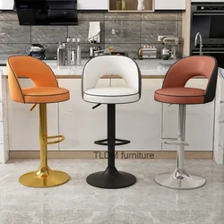 Nordic High Bar Stool Kitchen Manicure Accent Home Bar Table Swivel Dining Chairs Luxury Taburete Alto Bar Furniture YX50BY