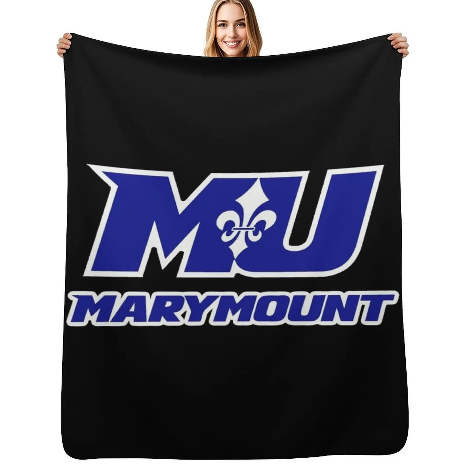 Marymount logo . shirt Throw Blanket Shaggy Furry Soft Blanket for Bedroom Living Room