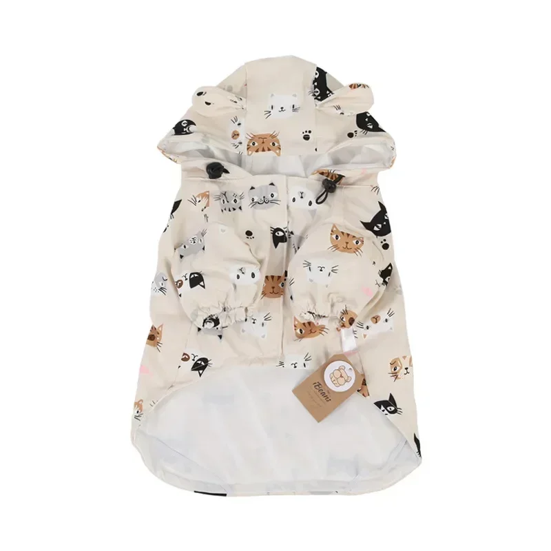 Pet Dog Raincoat Pug French Bulldog Clothes Waterproof Clothing for  Rain Jacket Poodle Bichon Schnauzer Welsh Corgi