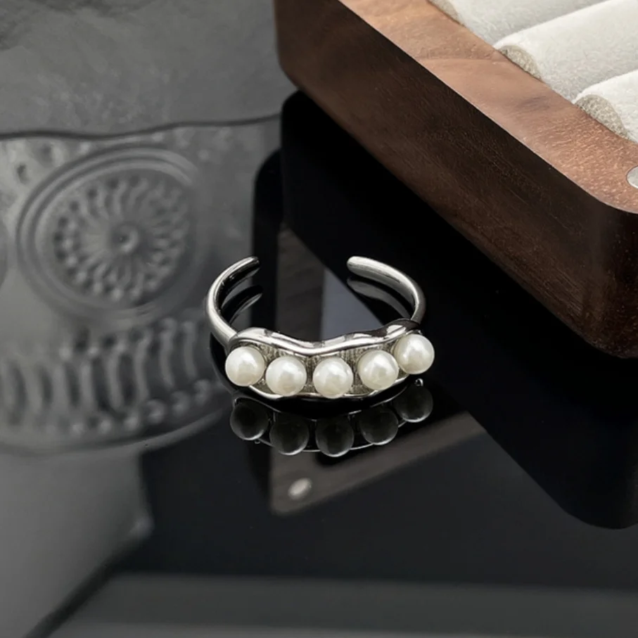 

Редкое кольцо с белым жемчугом Южного моря для ювелирных изделий Whomen, 5 шт. жемчуга