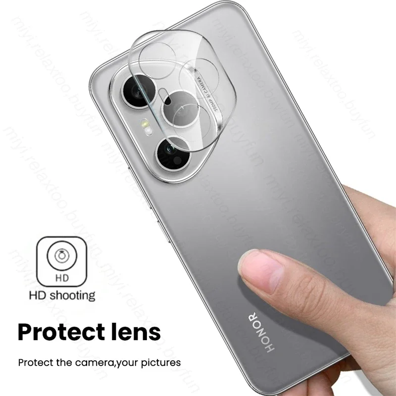 1-3 قطعة HD 9H واضح ثلاثية الأبعاد الزجاج المقسى منحني حامي الكاميرا فيلم ل الشرف 400 برو 5 جرام الهاتف الخلفي الخلفي عدسة فيلم Honor400 برو