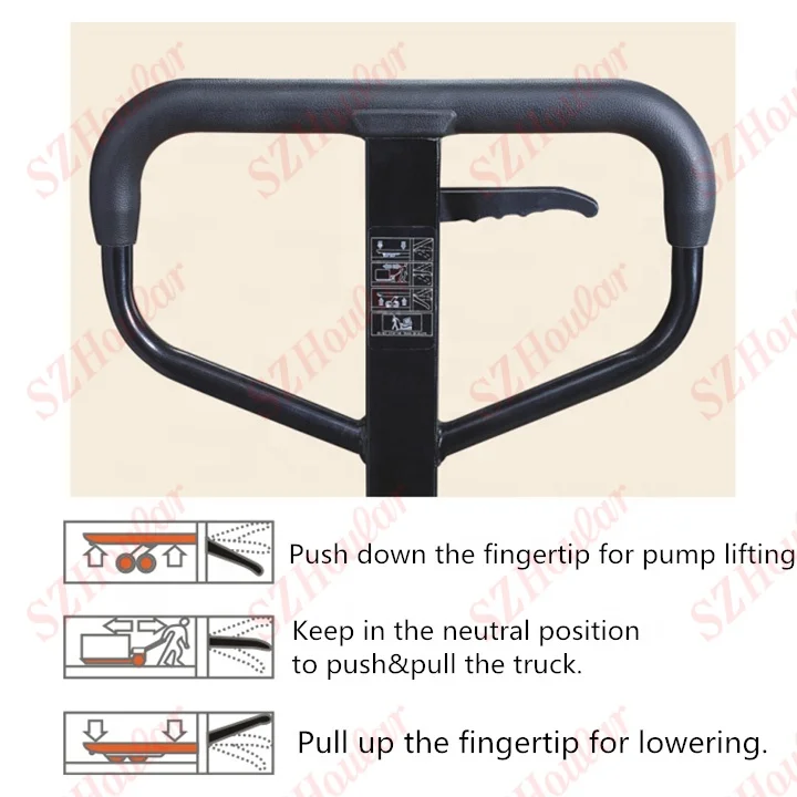 China Hand Jack Pallet Manual Pallet Truck 5 Ton Hand Pallet Truck 5000kg