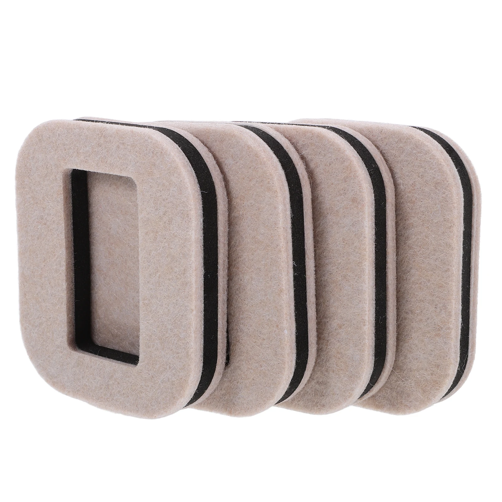 

4pcs Anti Slip Card Pad Furniture Coasters Caster Cups Swivel Chair Felt Pads Stoppers Rubber Feet Hardwood Floors Washing