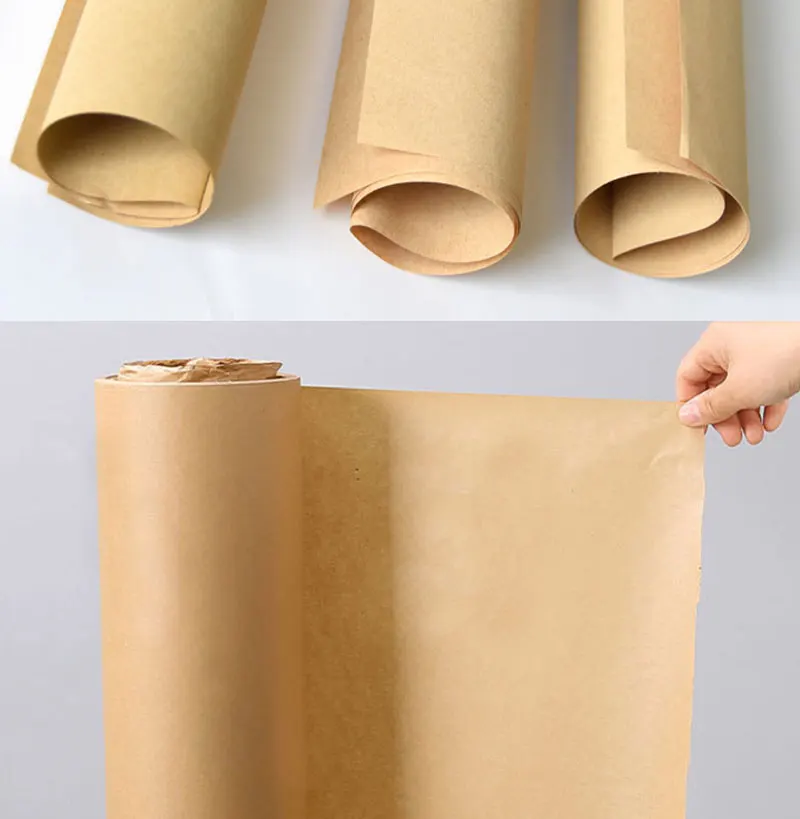 45 cm x 1000 cm braune Kraftpapierrolle für Blumensträuße, Geschenkverpackungen, DIY-Bastelarbeiten und Partydekoration – Detail 7