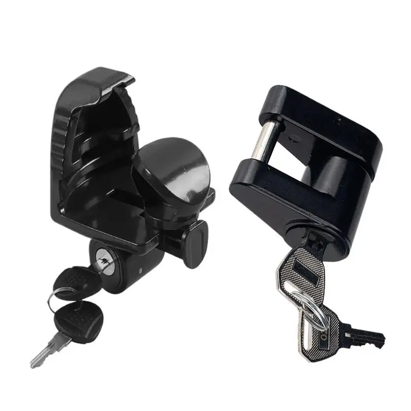 

Trailer Hitch Lock Kit Hitch Coupler Lock Kit Anti Theft Heavy Duty Locking Device For Truck Tow Marine RV Kayak Travel Vehicle