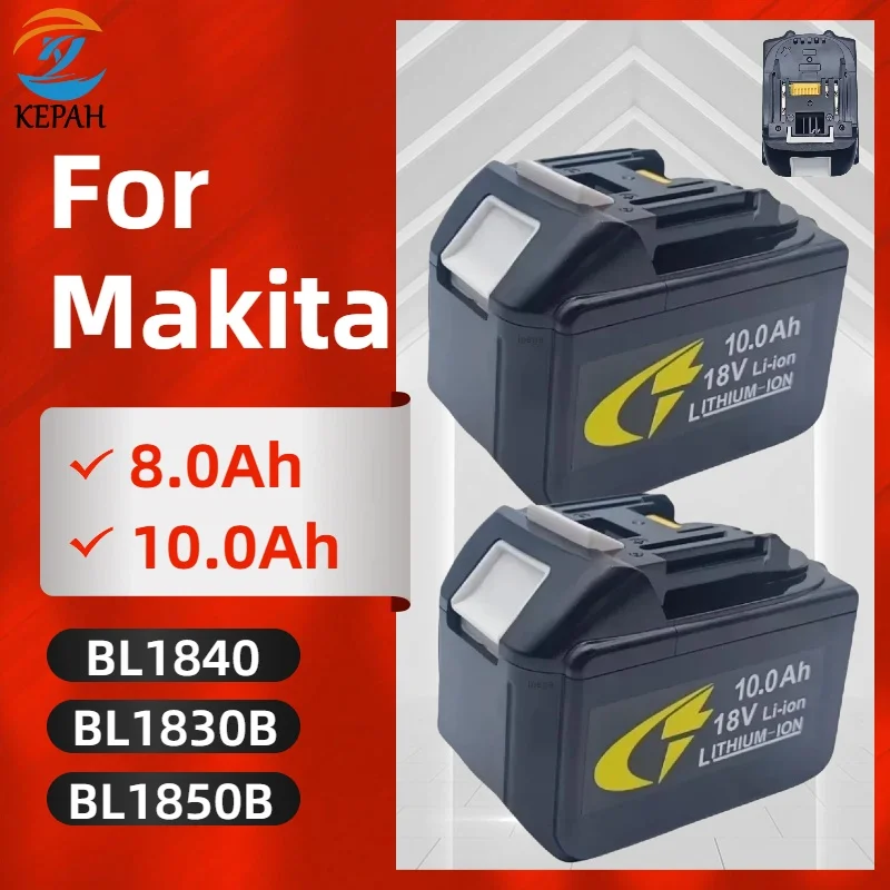 

18V 8000mAh Lithium-Ion cordless power tools, drill bits, drive hammers For Makita Power Tool battery P108 BL1860 BL1850