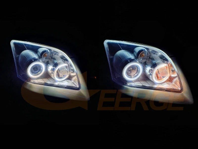 For Toyota Avensis T25 Ultra Bright A/W Switchback Day Light Turn Signal SMD LED Angel Eyes Kit Halo Rings