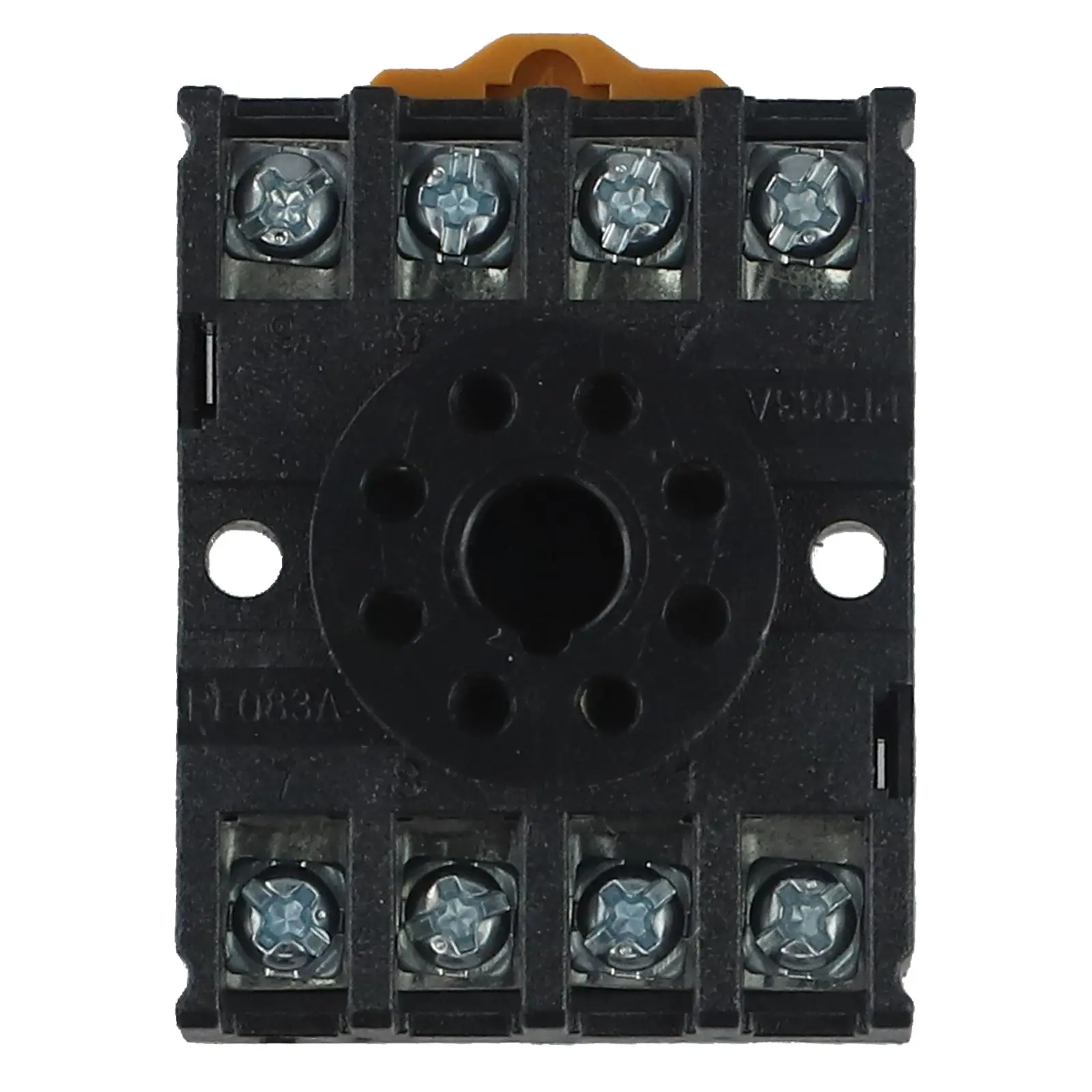 Quick Guide Rail Installation Reliable Performance Timer Relay Socket Base for PF083A 8pin Series Relay Mounting