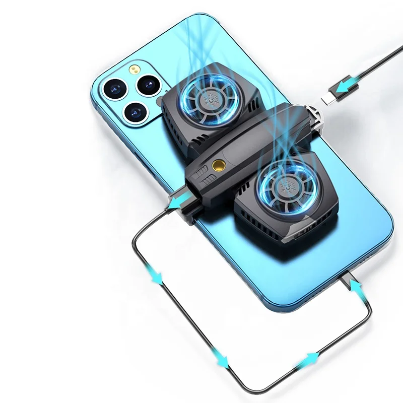 

PUBG Smartphone Radiator Mobile Cell Phone Semiconductor Cooler Pad Cooling Fan For Gaming With Type C Data Cable