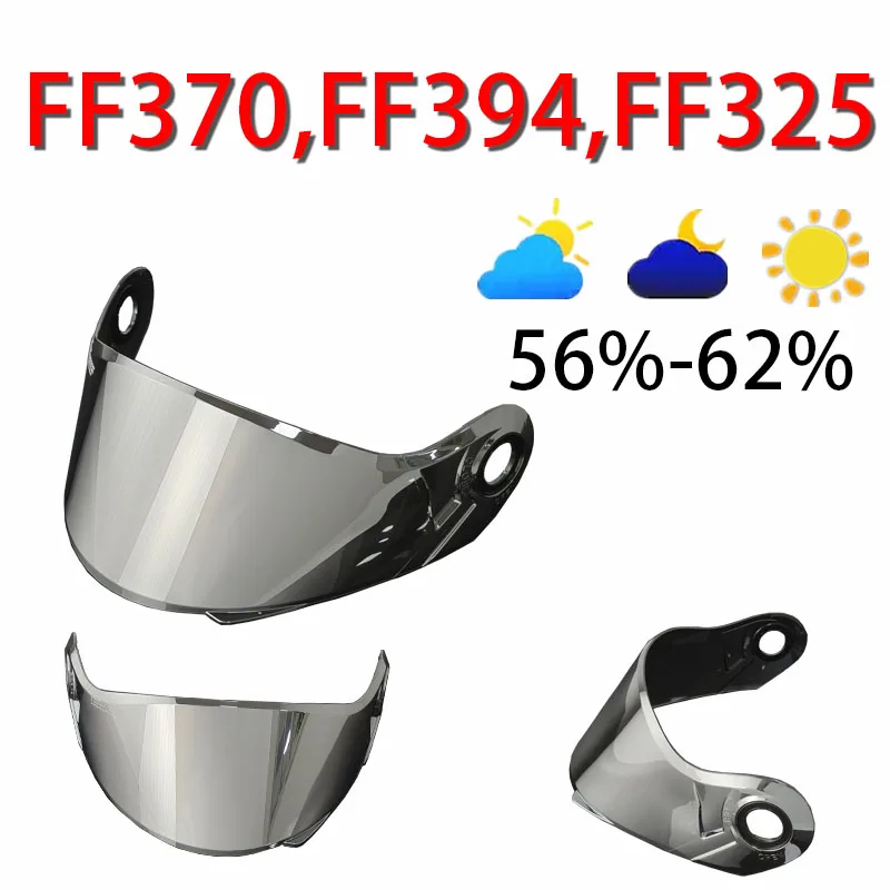 FF370 Visor Lens for FF370 FF394 FF325 EASY Helmet Shield Motorcycle Replacement Parts Dustproof Accessories Viseira