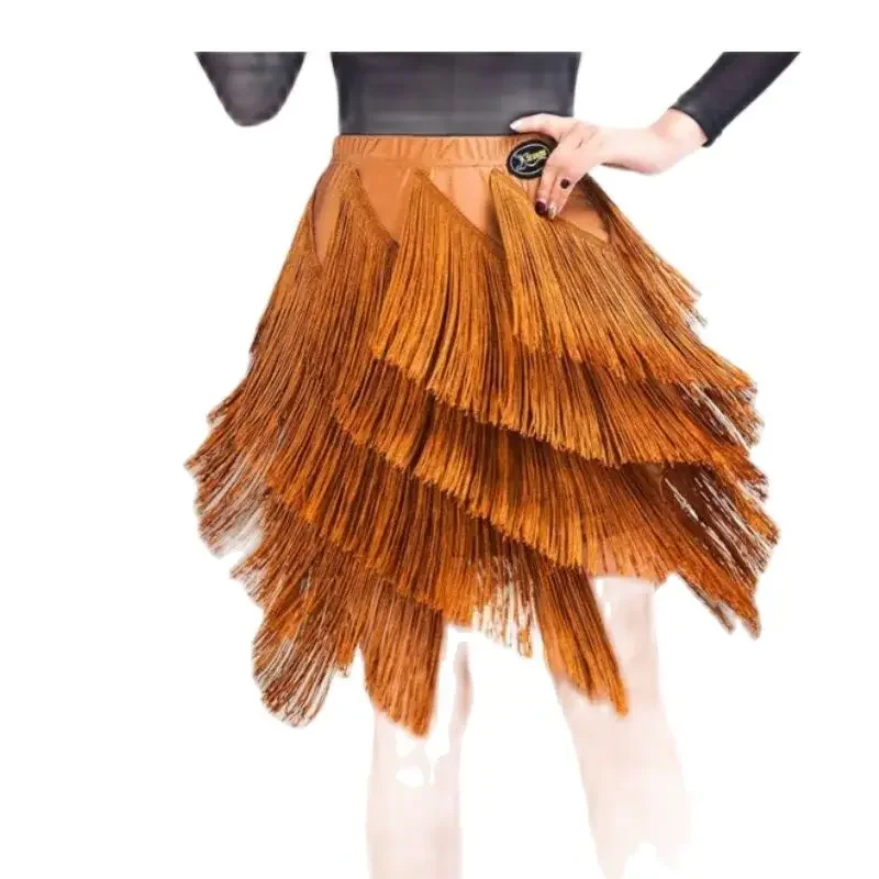 1 pcs/lot woman fashion tassel Latin dancing skirt female ChaCha tango dancing costumes oi4903