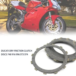 Friction Clutch Plates Discs For Ducati 748 916 996 ST3 ST4 M900 S4 S4R DS1000 M1000 999 796 803 1098 1198 848 796 1100