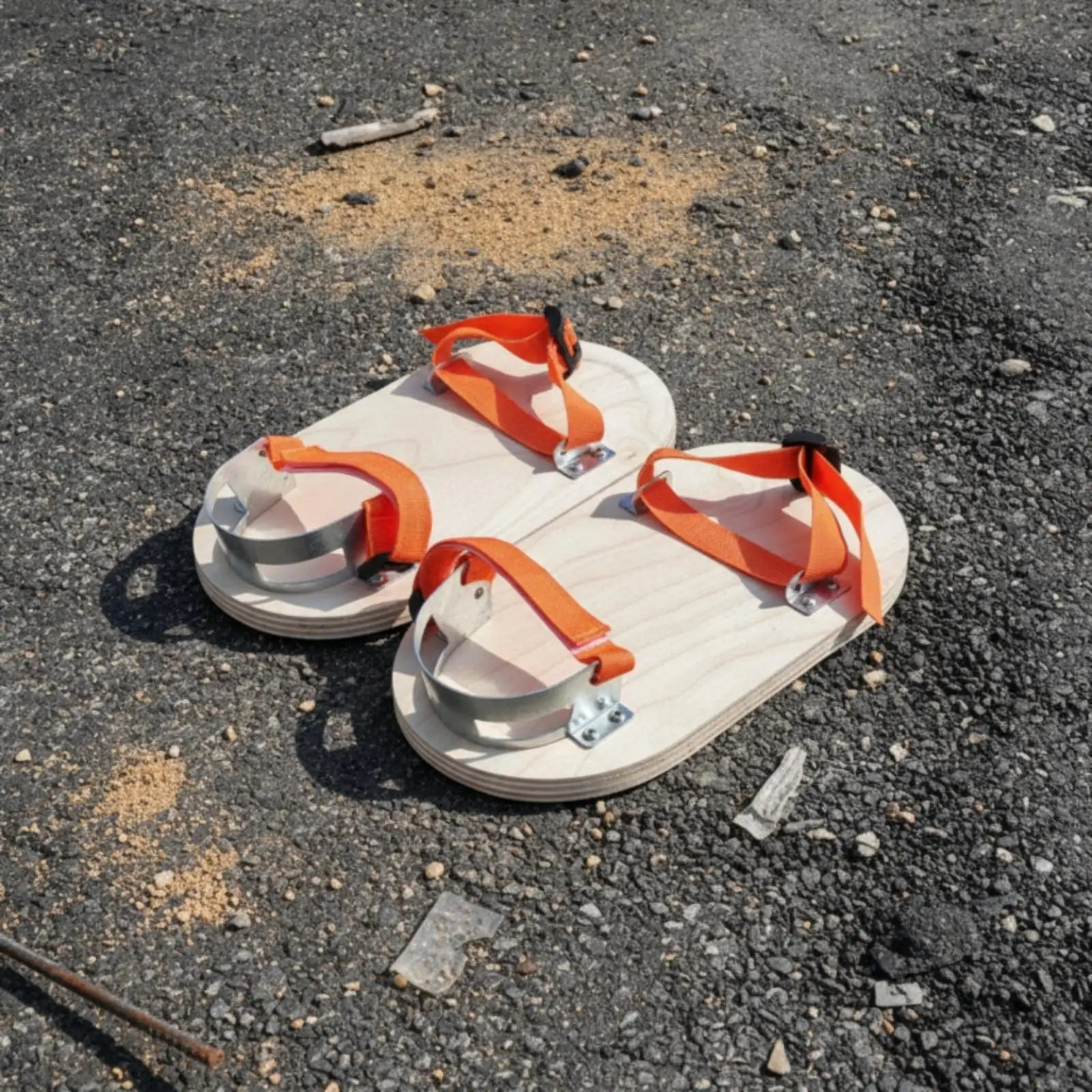 Asphalt Shoes with Straps High-Temperature Resistant Asphalt Shoes Comfortable