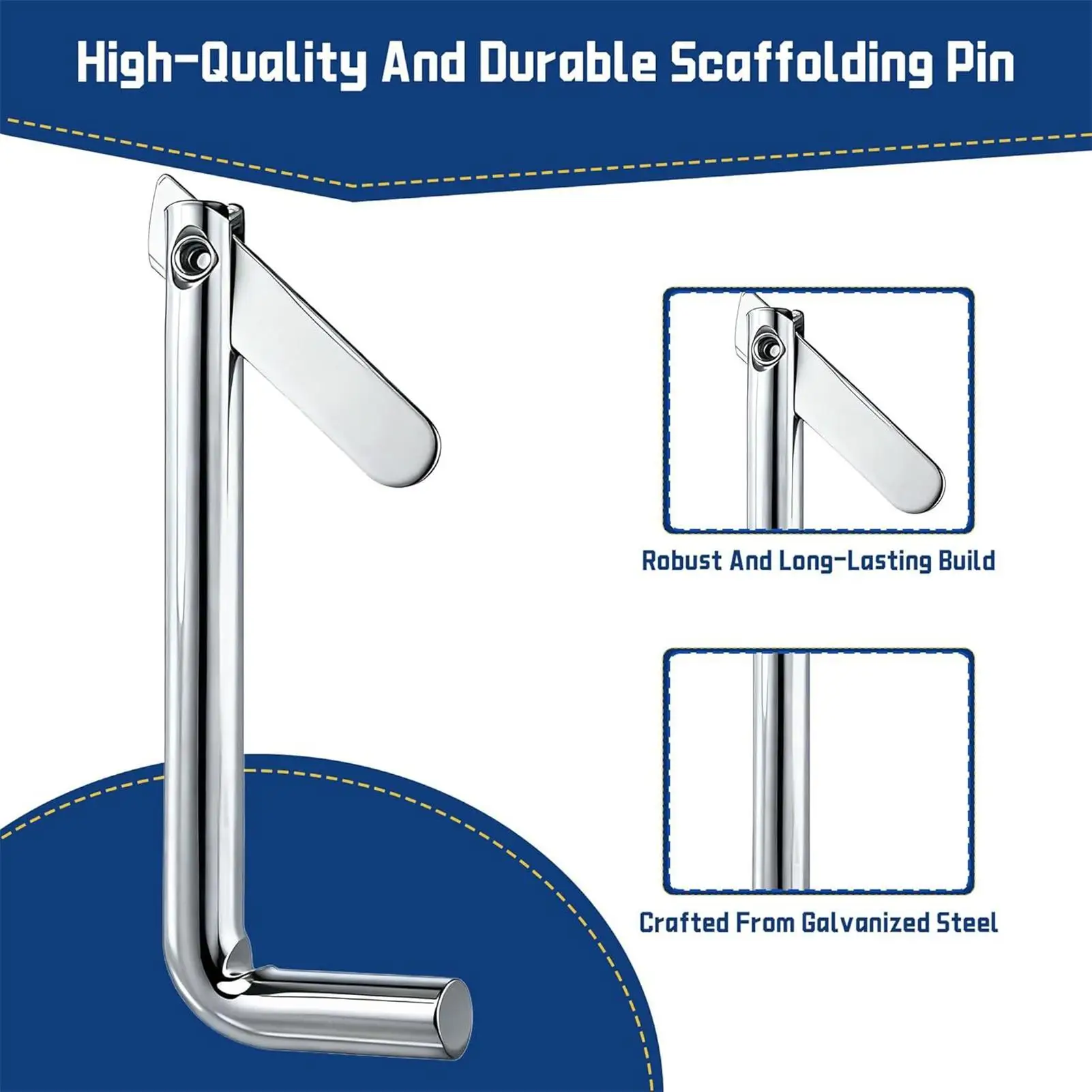 ملحقات السقالات تبديل السحابات التجنيب المقاومة للصدأ 20 قطعة دبابيس قفل سقالة قابلة للفصل لبناء المقاولين #1