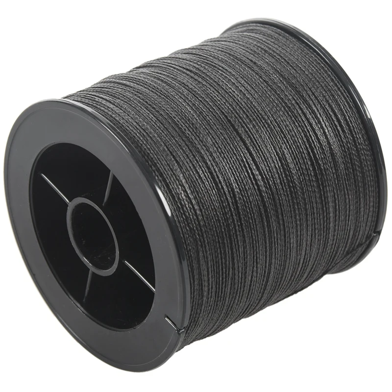 500M 50LB Colorful 4 Strands Multifilament PE Braid Fishing Line (Black)-A10G