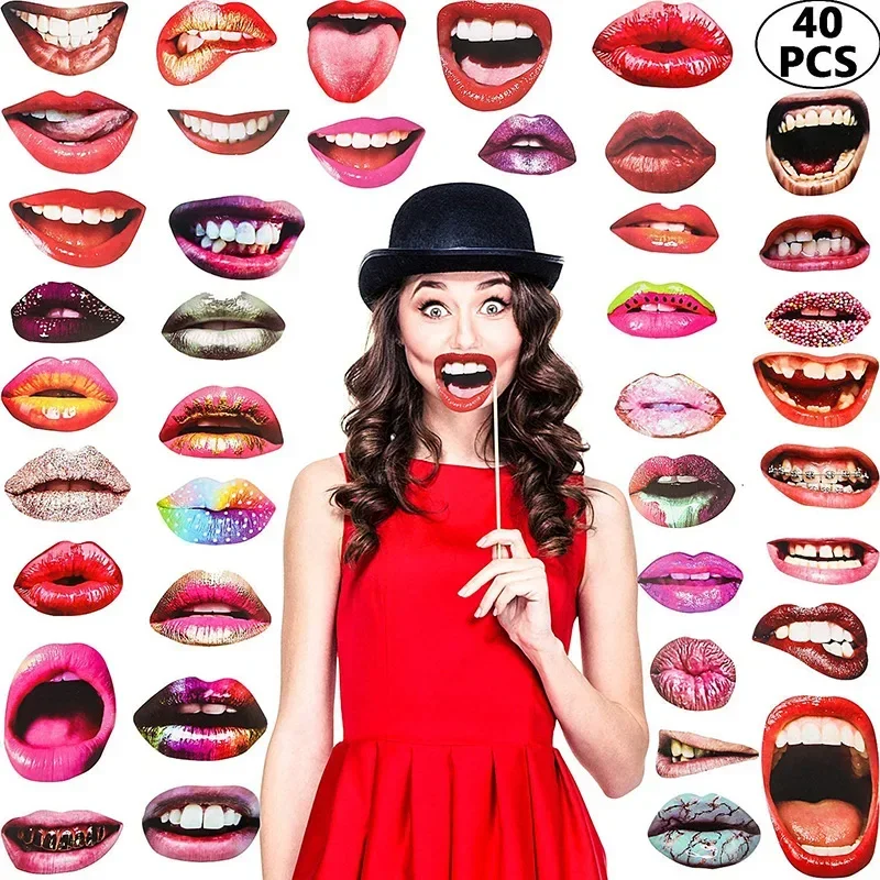 Photobooth Mouth funny mouth shape wedding birthday party lips photo photography atmosphere layout photo props