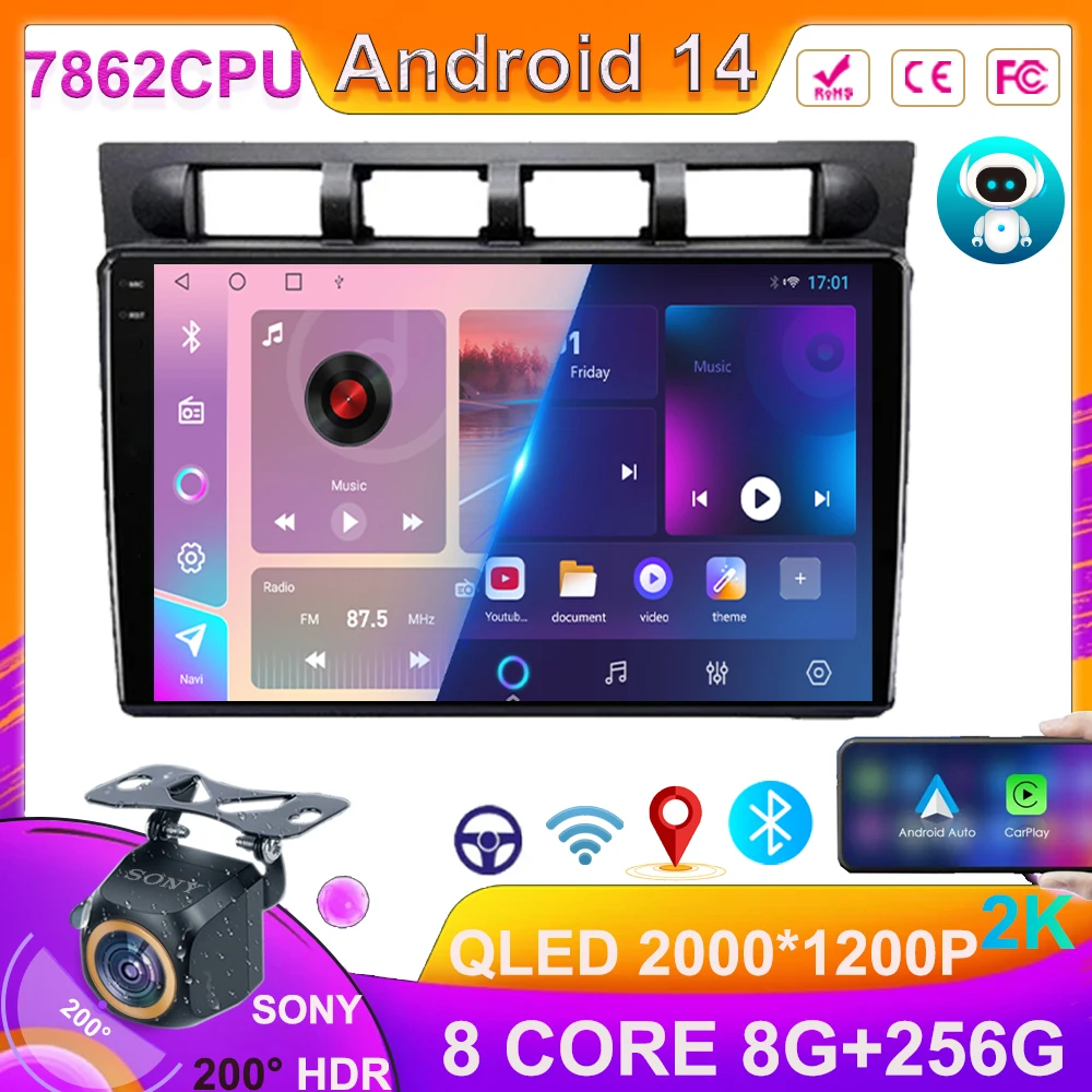 

Wireless CarPlay Android Auto Radio For Kia Morning Picanto 2004-2007 Stereo Car Multimedia Video Player GPS no 2din DVD wifi 5g