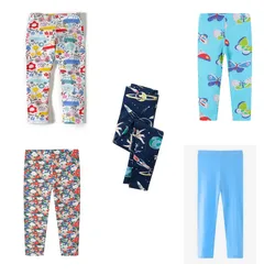 Jumping Meters New Girls Legging Pants with Unicorn Print Children's Cotton Clothes for Autumn Spring Kids Skinny Pants