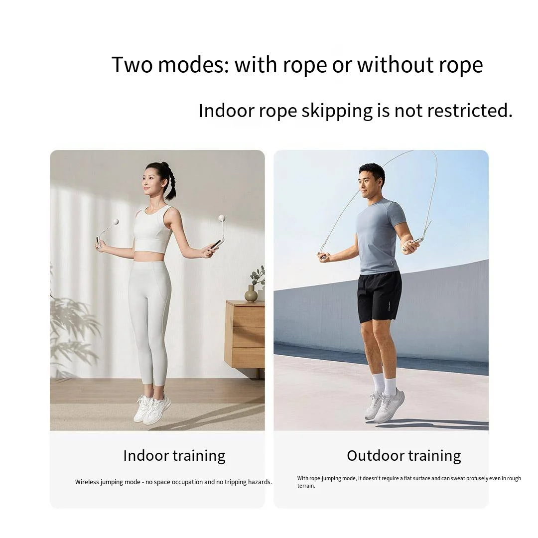 Xiaomi Mijia Smart Skipping Jump Rope 2 عداد رقمي قابل للتعديل حساب السعرات الحرارية الرياضة اللياقة البدنية ممارسة فقدان الوزن