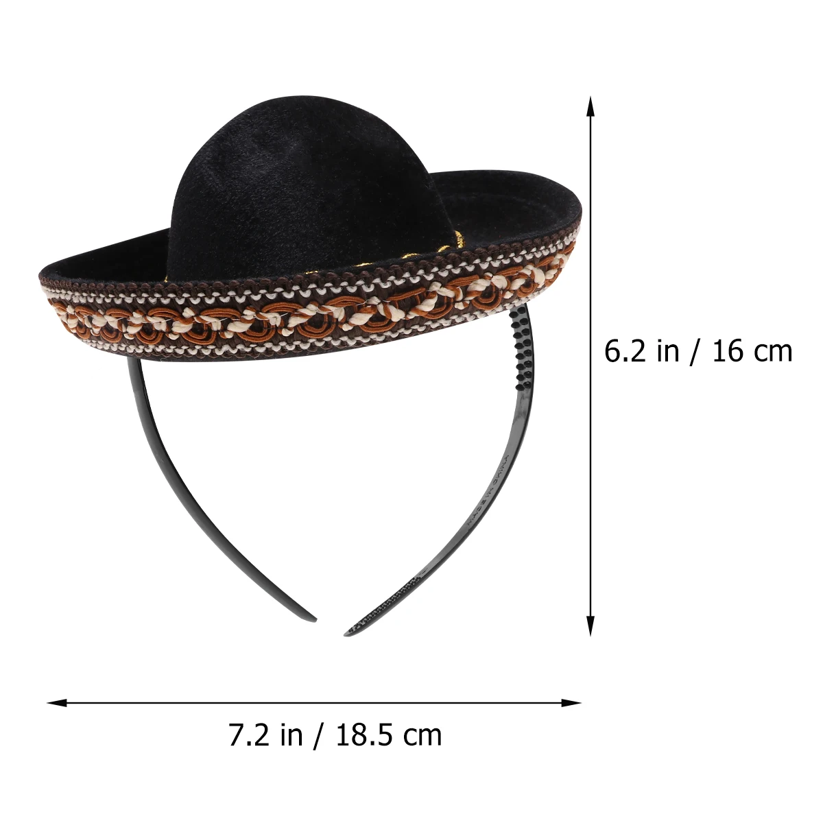 

3pcs Sombreros Straw Hats Mexican Folk Mexico Sombrero Style Sun Protection Festival Daily Wear Wide Brim Hat