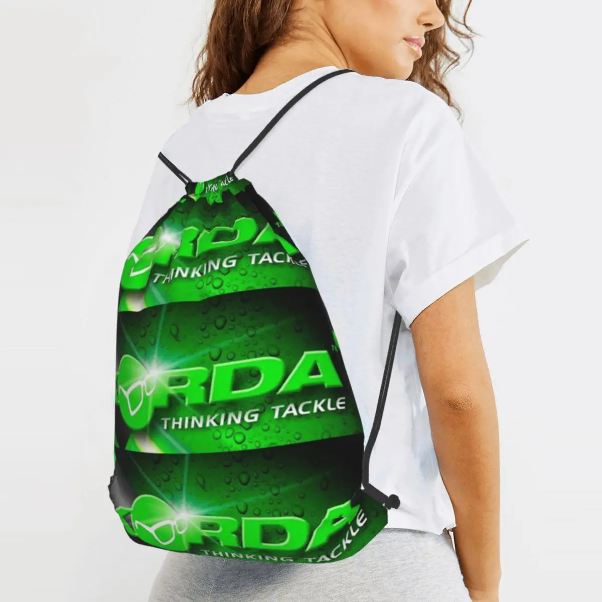 Korda Tackle Backpacks Portable Drawstring Bundle Pocket Sports Bag Book Bags for Man Woman School