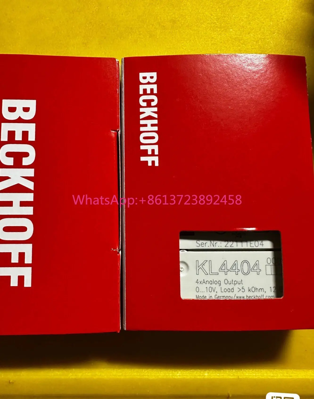 

Beckhoff module KL4404 brand new original
