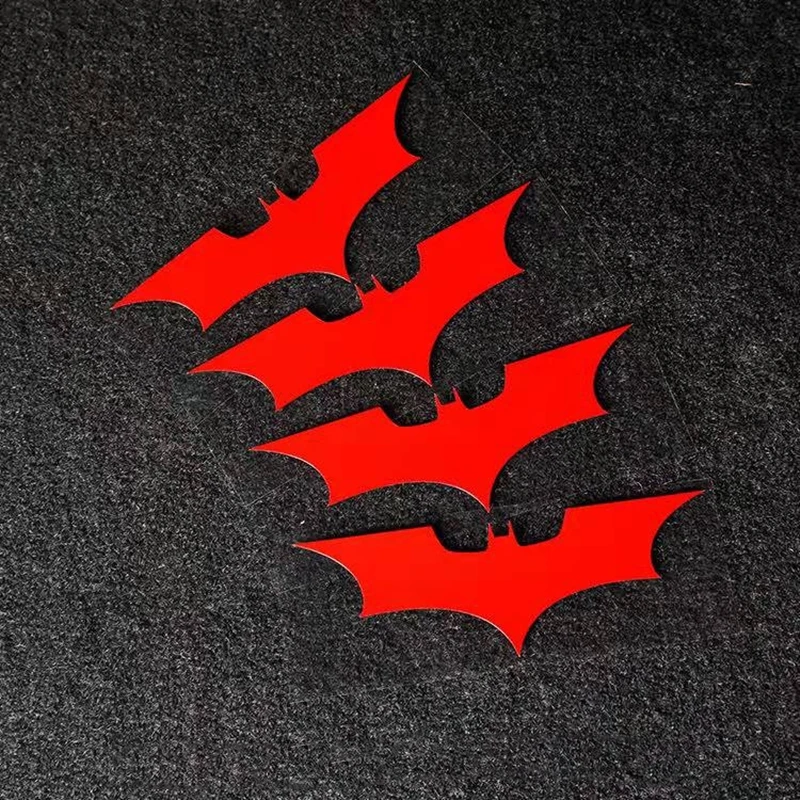 4pcs Cool Bat Man Car Sticker Funny Car Bumper Stickers and Decals Styling Decoration Door Body Window Vinyl Stickers