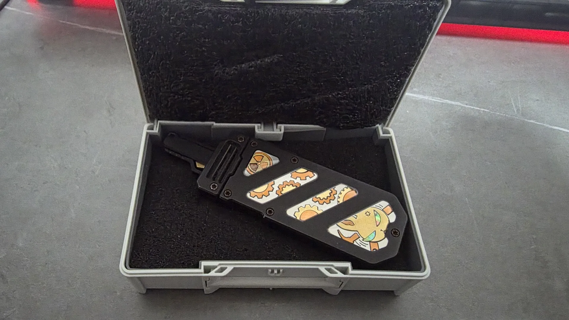 Used EDC MOT Split Space, Polar Night Black, Lao Cai Sealed Crystal Model, with Tuning Fork Accessories