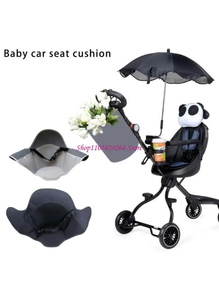 

Protective Strollers Pad Full Wraparound Design Friendly Easy to Clean Removable Cover Installation Universal