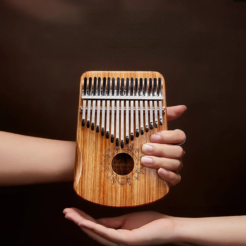 African Folk Thumb Piano U-shaped Finger Piano Portable 17/21 Keys Musical Instrument Beautiful Sound African Music Instrument