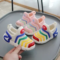 Summer And Spring Fashion Toddlers Shoes Baby Boys & Girls Kids Sneakers Breathable Soft BottomSize 21-30