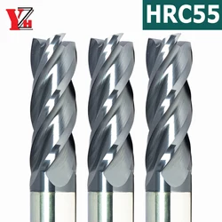 Hartmetall-schaftfräser HRC45 4 Flöten CNC Wolfram Maschine Cutter Werkzeuge Platz Router Bit 1mm 2mm 4mm 6mm 8mm 10mm 12mm 14mm 16mm 18mm