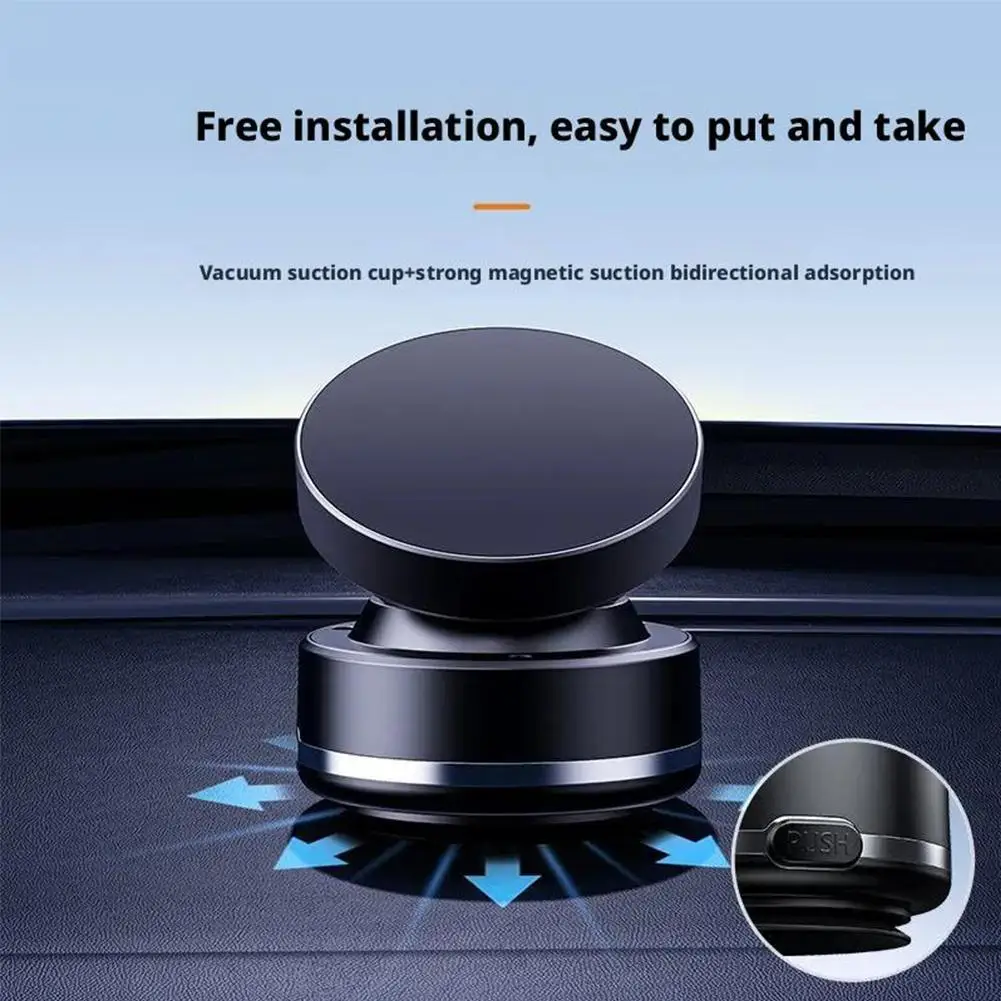

Intelligent Car Mount Mobile Phone Holder Vacuum Magnetic Suction Double Sided Bracket For IPhone 15 14 13