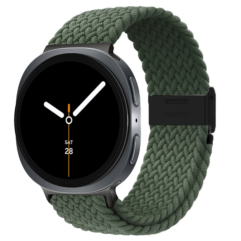 Strap for Samsung Galaxy watch 8 44mm 40mm Elastic Braided watchband Wrist Belt bracelet correa Galaxy watch 8 classic 46mm Band